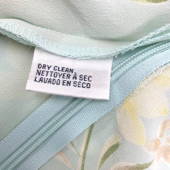 Vintage 100% Silk Maxi Floral Romantic Cottagecore Dress By Rena Rowan Sz 14P - Picture 15 of 16